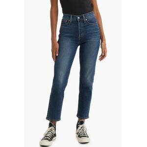 #178 MSRP $110 NWT LEVI'S WEDGIE STRAIGHT FIT HIGH RISE JEANS ♡SIZE 26x28♡